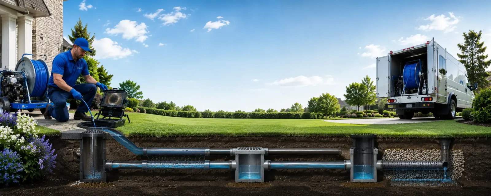 Outdoor drain cleaning information for Mineral, IL